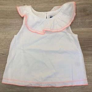 Janie and Jack Girls Ruffle Trim Top